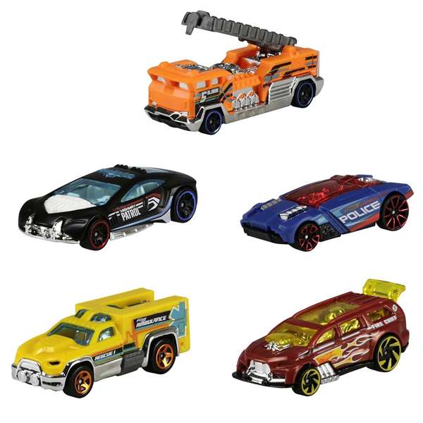 Mattel Coche Hot Wheels Pack de 5 Coches Modelos Surtidos