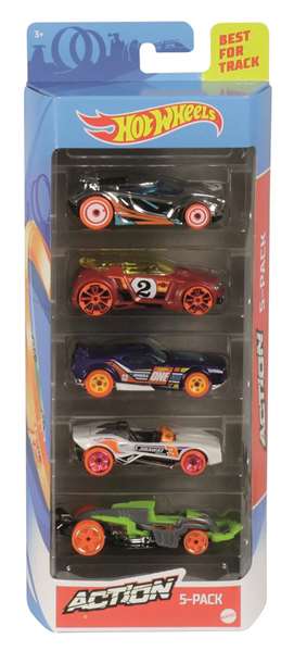 Mattel Coche Hot Wheels Pack de 5 Coches Modelos Surtidos