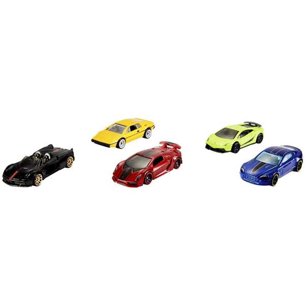 Mattel Coche Hot Wheels Pack de 5 Coches Modelos Surtidos