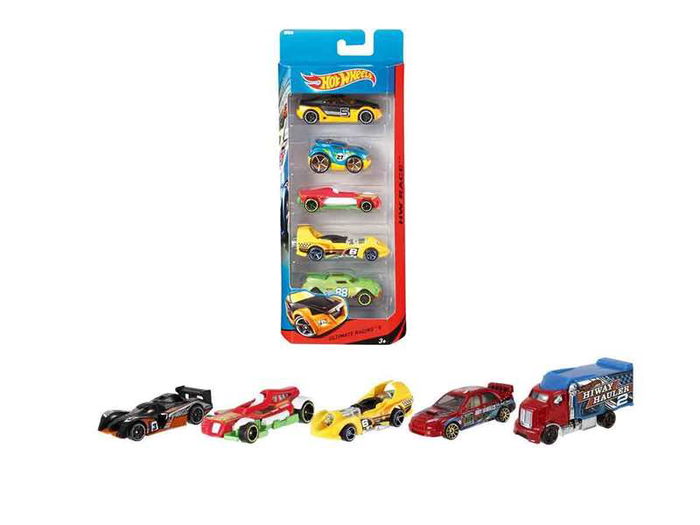 Mattel Coche Hot Wheels Pack de 5 Coches Modelos Surtidos