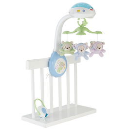 Fisher-Price Móvil Ositos Cdn41 Cuna con Luz, Música y Proyecciones Estrellas para Bebés +0 Meses
