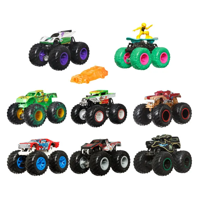 Hot Wheels Monster Trucks Vehículo Básico Escala 1:64 - Modelos Surtidos Hot Wheels Monster Trucks Vehículo Básico Escala 1:64 - Modelos Surtidos