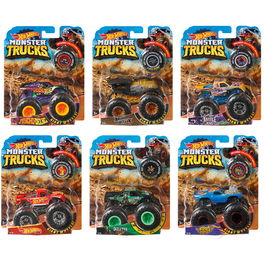 Mattel Coche Básico Monster Trucks Escala 1:64 - Modelos Surtidos