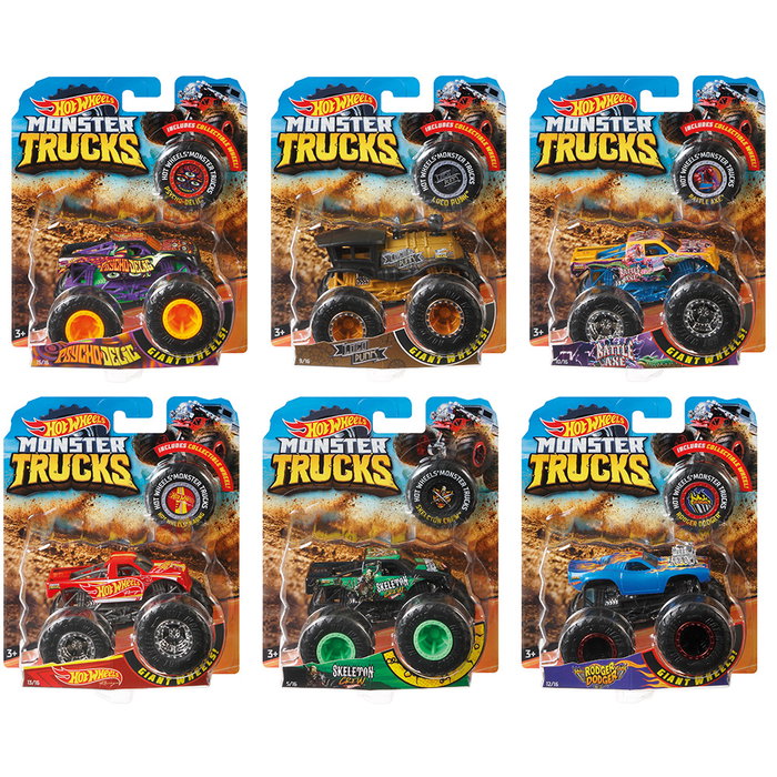 Hot Wheels Monster Trucks Vehículo Básico Escala 1:64 - Modelos Surtidos Hot Wheels Monster Trucks Vehículo Básico Escala 1:64 - Modelos Surtidos