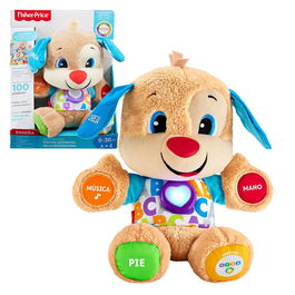 Fisher-Price Perrito Primeros Descubrimientos FPM53 Juguete Educativo Infantil +6 Meses Inglés Francés Alemán Portugués Español