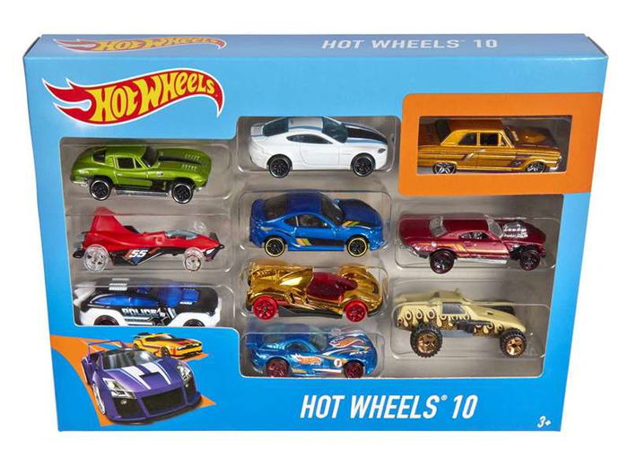 Mattel Coche Hot Wheels Pack 10 Unidades - Modelos Surtidos