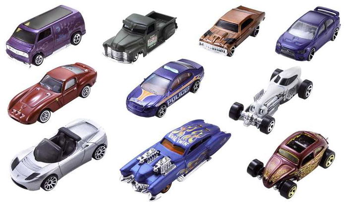 Mattel Coche Hot Wheels Pack 10 Unidades - Modelos Surtidos