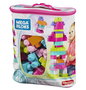 Mattel Bolsa Construccion Mega Blocks 60 Piezas Rosa