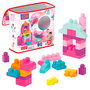 Mega Bloks Bolsa Rosa 60 Bloques de Construcción para Bebés +12 Meses