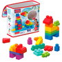 Mega Bloks Dch55 Bolsa Clásica de 60 Piezas Mega Bloks, Bloques de Construcción Premiada para +12 Meses, Español, Francés, Alemán, Portugués, Inglés