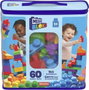 Mattel Bolsa Construccion Mega Bloks 60 Piezas Azul para Niños