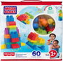 Mattel Bolsa Construccion Mega Bloks 60 Piezas Azul para Niños