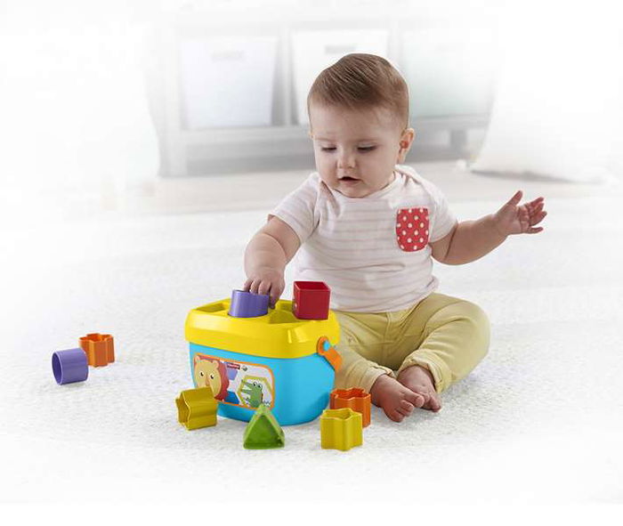 Mattel Cesta Encajable Bloques Infantiles con Asa para Transportar