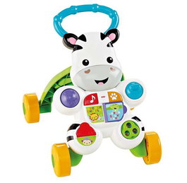 Fisher-Price Andador Cebra Parlanchina Primeros Pasos Dld87 para Bebés +6 Meses con Múltiples Actividades y Música