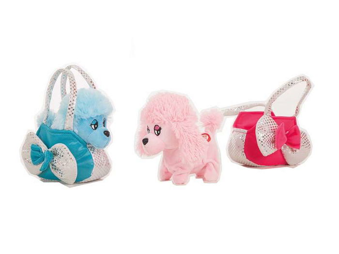 Creaciones Llopis Perro Marilin 16 cm, Juguete Interactivo que Camina, Mueve la Colita y emite Música, Poliéster