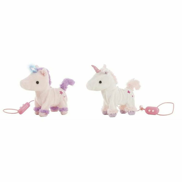 Creaciones Llopis Peluche unicornio camina y su cuerno se ilumina 23 cm - Modelos surtidos Creaciones Llopis Peluche unicornio camina y su cuerno se ilumina 23 cm - Modelos surtidos