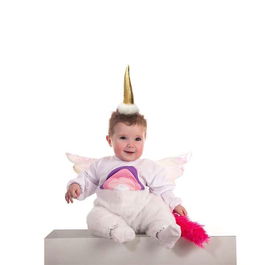 Creaciones Llopis Disfraz Bebe Unicornio Talla 0-12 Meses