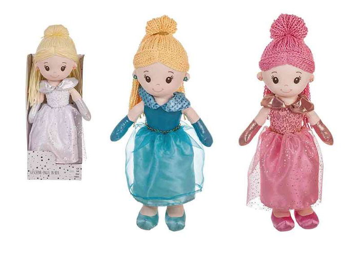 Muñeca de trapo princesa 35 cm en caja 3 mod. sdos. - modelos surtidos Muñeca de trapo princesa 35 cm en caja 3 mod. sdos. - modelos surtidos