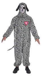 Creaciones Llopis Disfraz Adulto Dálmata Corazón Talla L Mono y Capucha