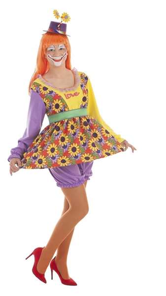 Creaciones Llopis Disfraz Adulto Payasina Love Talla L Contenido: Vestido, Pololos, Cinturón, Peluca y Sombrero Creaciones Llopis Disfraz Adulto Payasina Love Talla L Contenido: Vestido, Pololos, Cinturón, Peluca y Sombrero