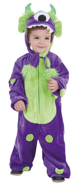 Creaciones Llopis Disfraz Bebé Monster Lila Talla 4-6 Años