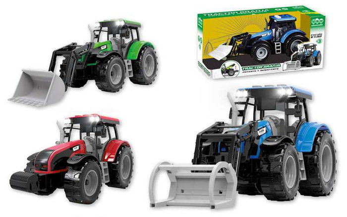 Tractor friccion con luz y sonidos, escala 1:32, 14x29x11cm - modelos surtidos Tractor friccion con luz y sonidos, escala 1:32, 14x29x11cm - modelos surtidos