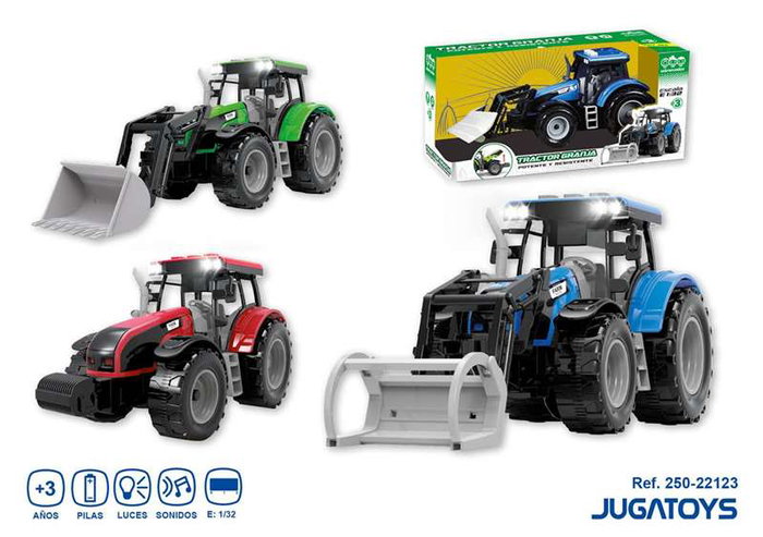 Tractor friccion con luz y sonidos, escala 1:32, 14x29x11cm - modelos surtidos Tractor friccion con luz y sonidos, escala 1:32, 14x29x11cm - modelos surtidos
