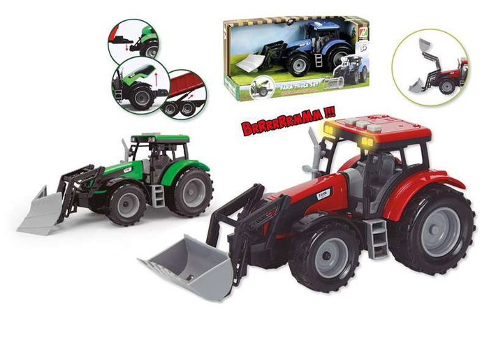 Tractor friccion con luz y sonidos, escala 1:32, 14x29x11cm - modelos surtidos Tractor friccion con luz y sonidos, escala 1:32, 14x29x11cm - modelos surtidos
