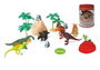 Figuras animales dinosaurios en bote 30 pzas - modelos surtidos