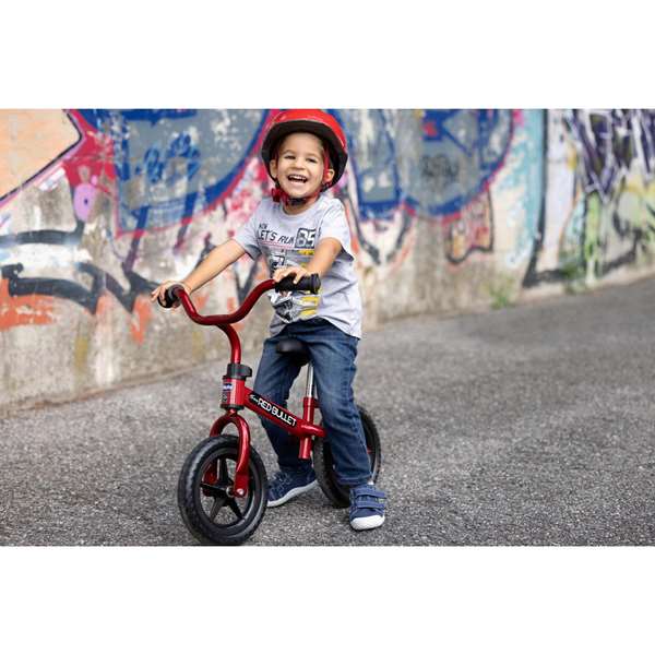 Chicco Bicicleta sin pedales Bullet roja 10 pulgadas perfecta para adquirir el equilibrio