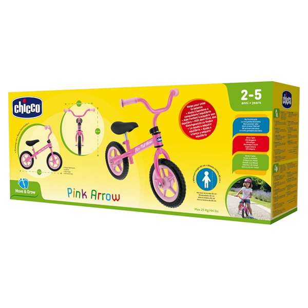Chicco Bicicleta sin pedales Bullet Rosa 10 pulgadas