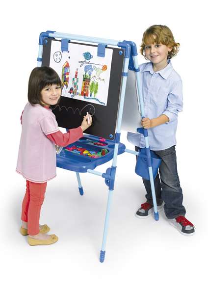 Chicos Pizarra 2 en 1 Magnética y para Tizas 63x60x120 cm Incluye 64 Piezas Chicos Pizarra 2 en 1 Magnética y para Tizas 63x60x120 cm Incluye 64 Piezas