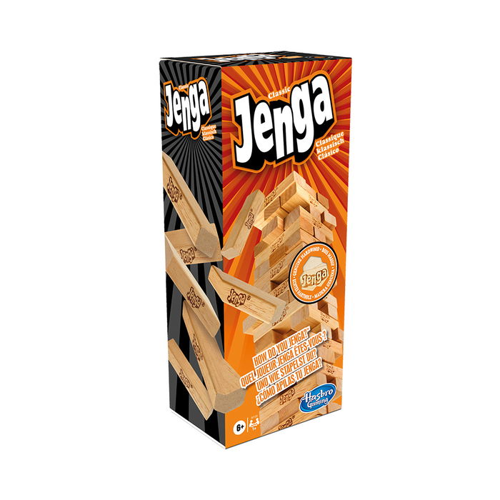 Hasbro Games A2120 Jenga Juego de Habilidad y Mental para Mayores de 6 Años