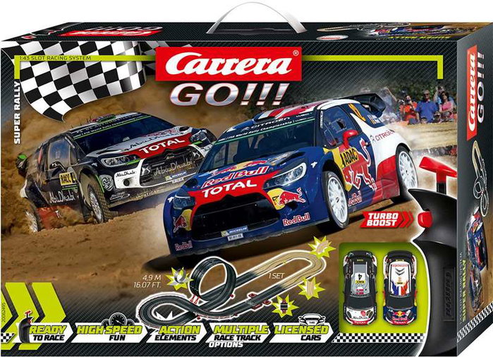 Carrera Circuito Super Rally de 4,9 metros con 2 coches Citroën DS3 WRC