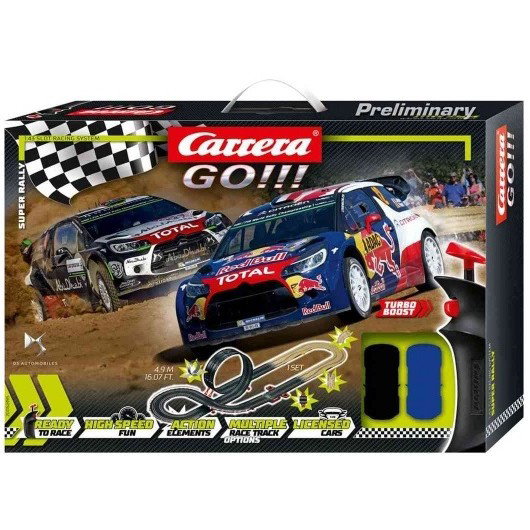 Carrera Circuito Super Rally de 4,9 metros con 2 coches Citroën DS3 WRC