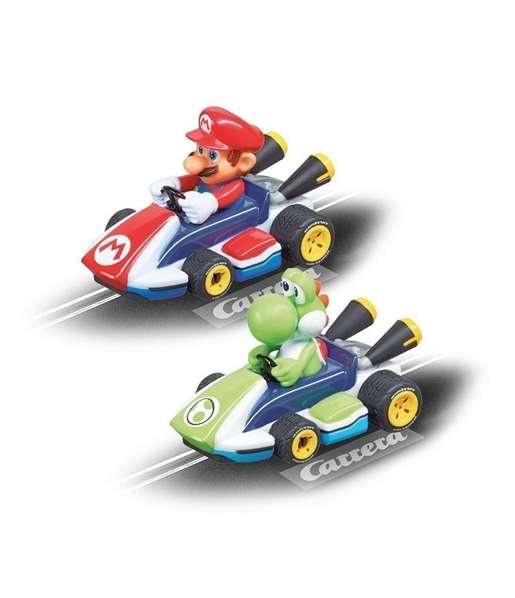 Carrera Pista de Carreras Nintendo Mario Kart con 2 Coches (Mario y Yoshi) 2,4 Metros