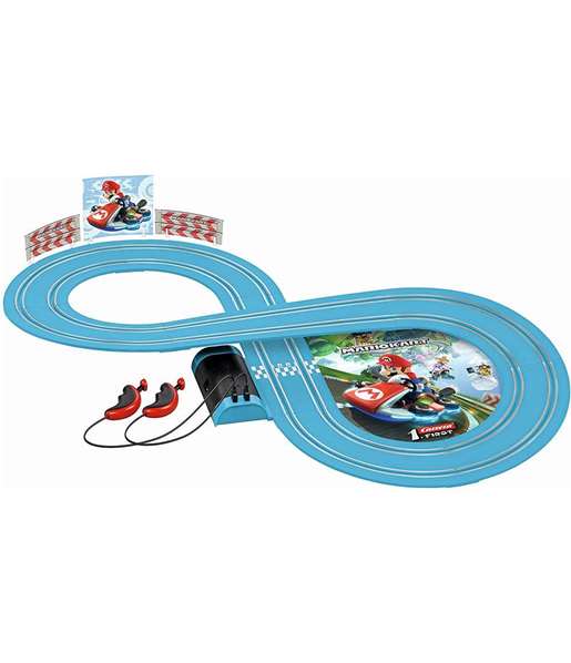 Carrera Pista de Carreras Nintendo Mario Kart con 2 Coches (Mario y Yoshi) 2,4 Metros