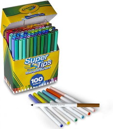 Crayola Rotuladores Punta Lavables 100 Unidades