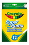 CRAYOLA Rotuladores Super Punta Lavables de 12 unidades