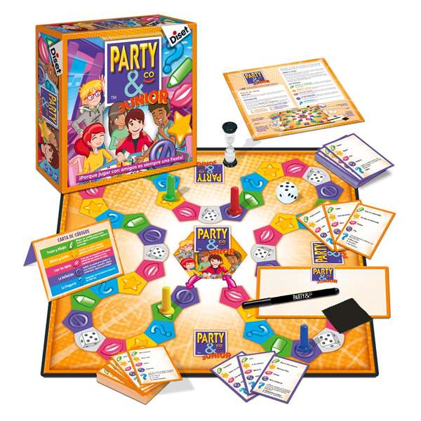 Diset Party & Co Junior 10103 Juego de Mesa Educativo en Español para Niños +8 Años