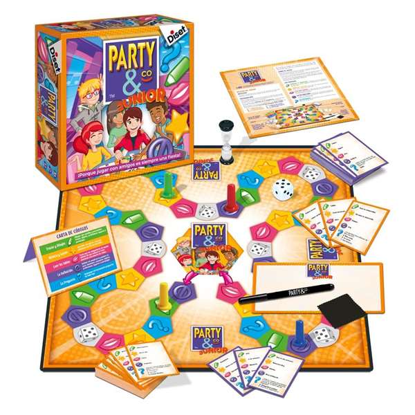 Diset Party & Co Junior 10103 Juego de Mesa Educativo en Español para Niños +8 Años