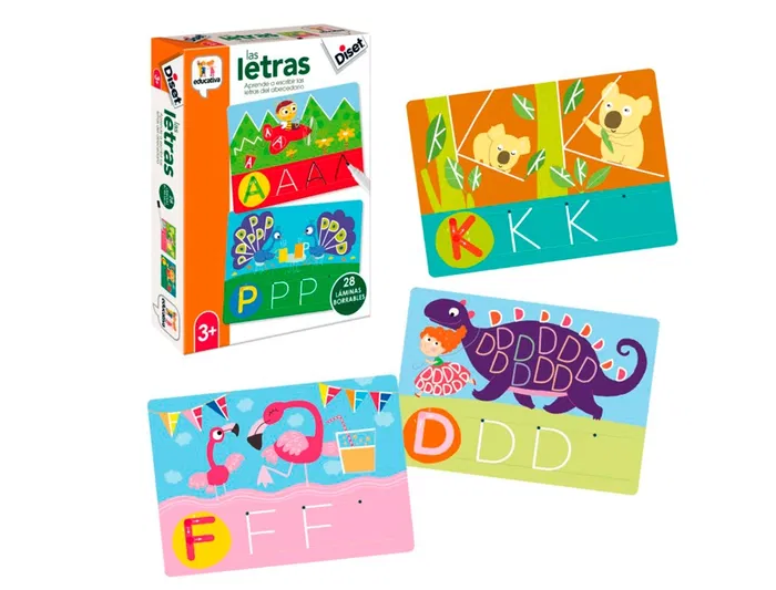 Diset Juego Didactico Las Letras Abecedario Aprender a Leer y Escribir para Niños a Partir de 3 Años