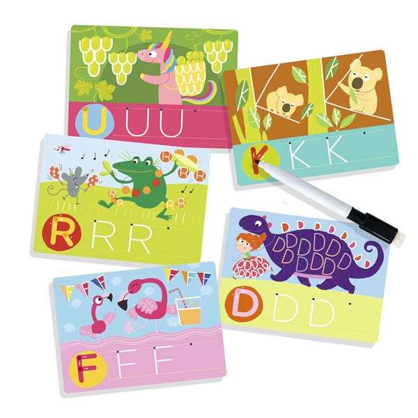 Diset Juego Educativo Yo Aprendo Las Letras, Juego Educativo para Niños +5 Años con Láminas Borrables y Rotulador