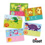 Diset Juego Educativo Yo Aprendo Las Letras, Juego Educativo para Niños +5 Años con Láminas Borrables y Rotulador