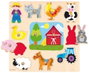 Goula Puzzle Siluetas Granja 12 Piezas de Madera