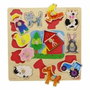 Goula Puzzle Siluetas Granja 12 Piezas de Madera