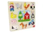 Goula Puzzle de Madera Siluetas de la Granja 12 Piezas