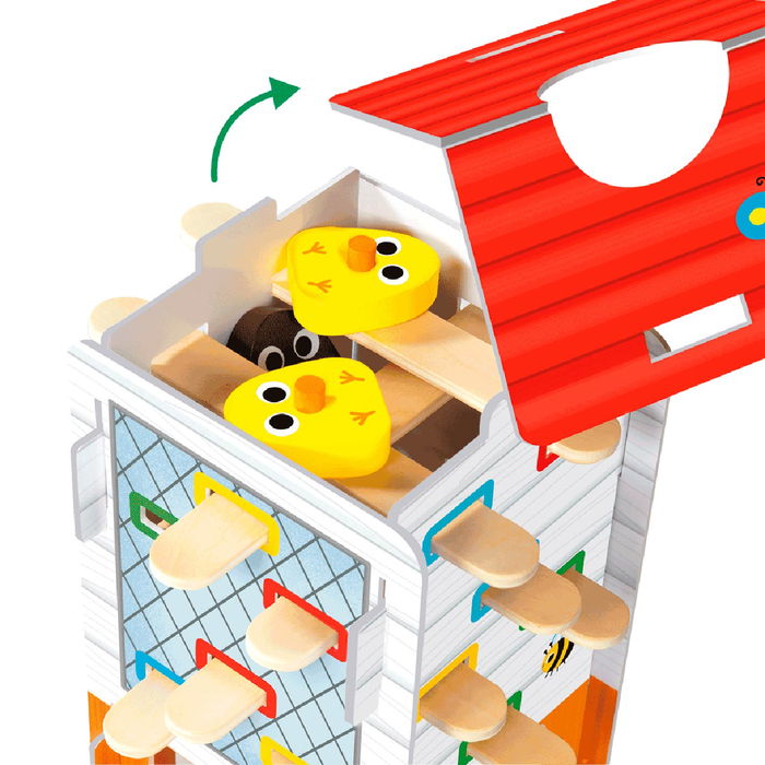 Goula Happy Chickens Juego de Habilidad de Madera para Niños de 3 a 5 Años