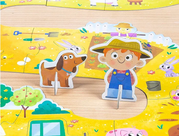 Diset Goula Puzzle XXL Granja de cartón