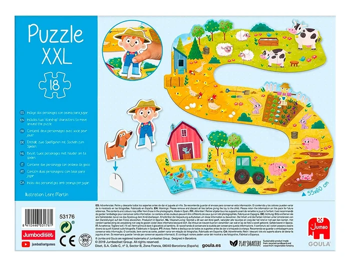 Diset Goula Puzzle XXL Granja de cartón